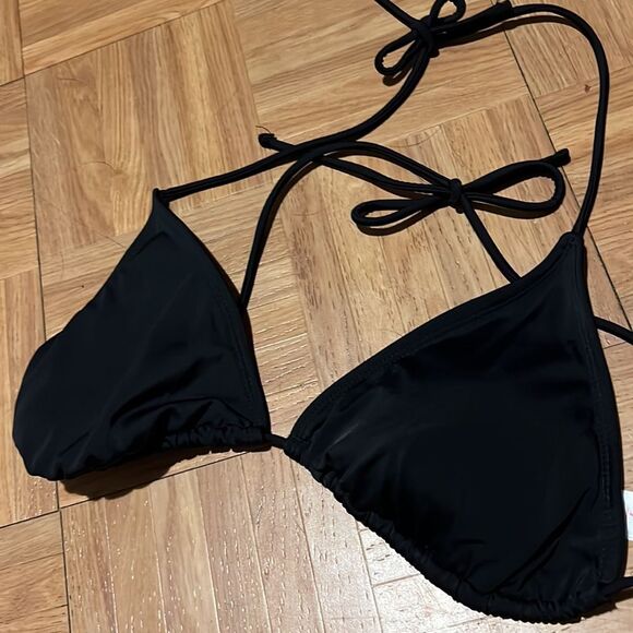 Black two piece bikini XL top M bottom - Picture 3 of 3